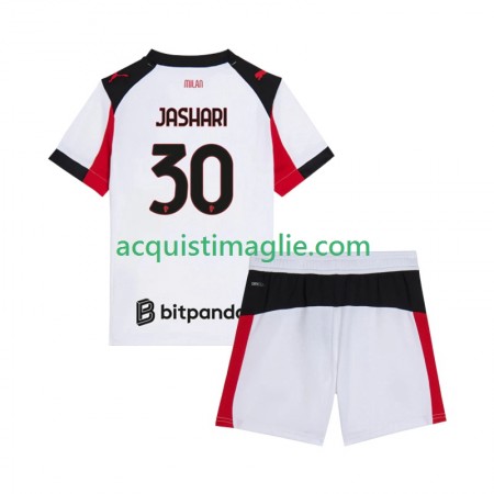 Divisa di Calcio AC Milan Ardon Jashari 30 Bambino Trasferta 2025/2026